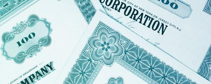 Image of corporate bond papers