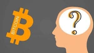 Illustration of a curious mind and Bitcoin sign