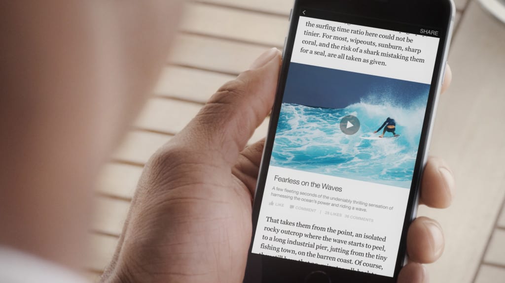 Facebook instant articles new york times