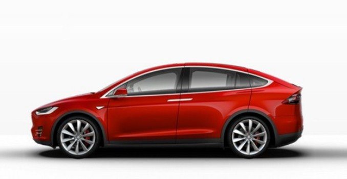 Tesla Motors Inc (NSADAQ:TSLA) Red Model X for China